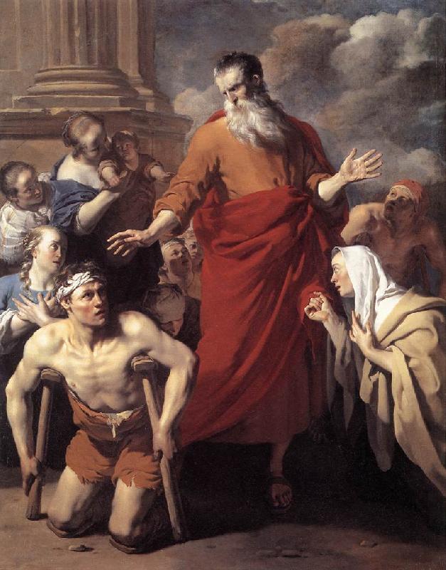 DUJARDIN, Karel St Paul Healing the Cripple at Lystra sd oil painting picture